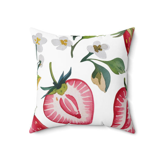 Blissful Berry Dreams: Luxurious Strawberry Pattern Pillow Covers